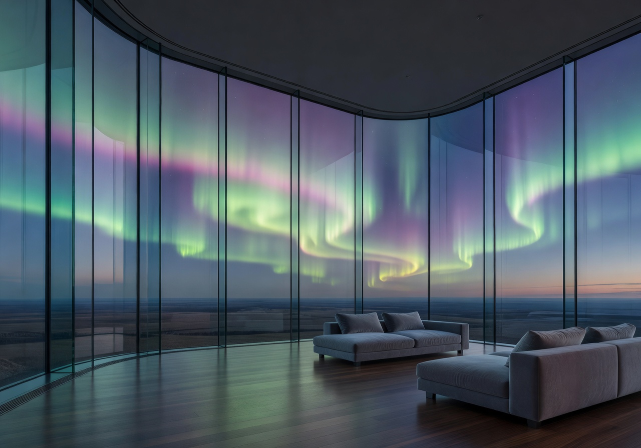 Aurora Glass Suite with panoramic windows