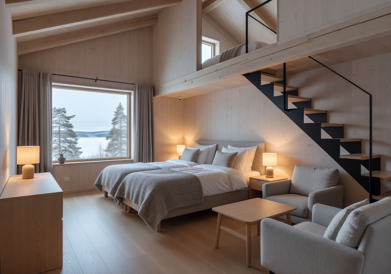 Nordic Twin Loft hotel suite