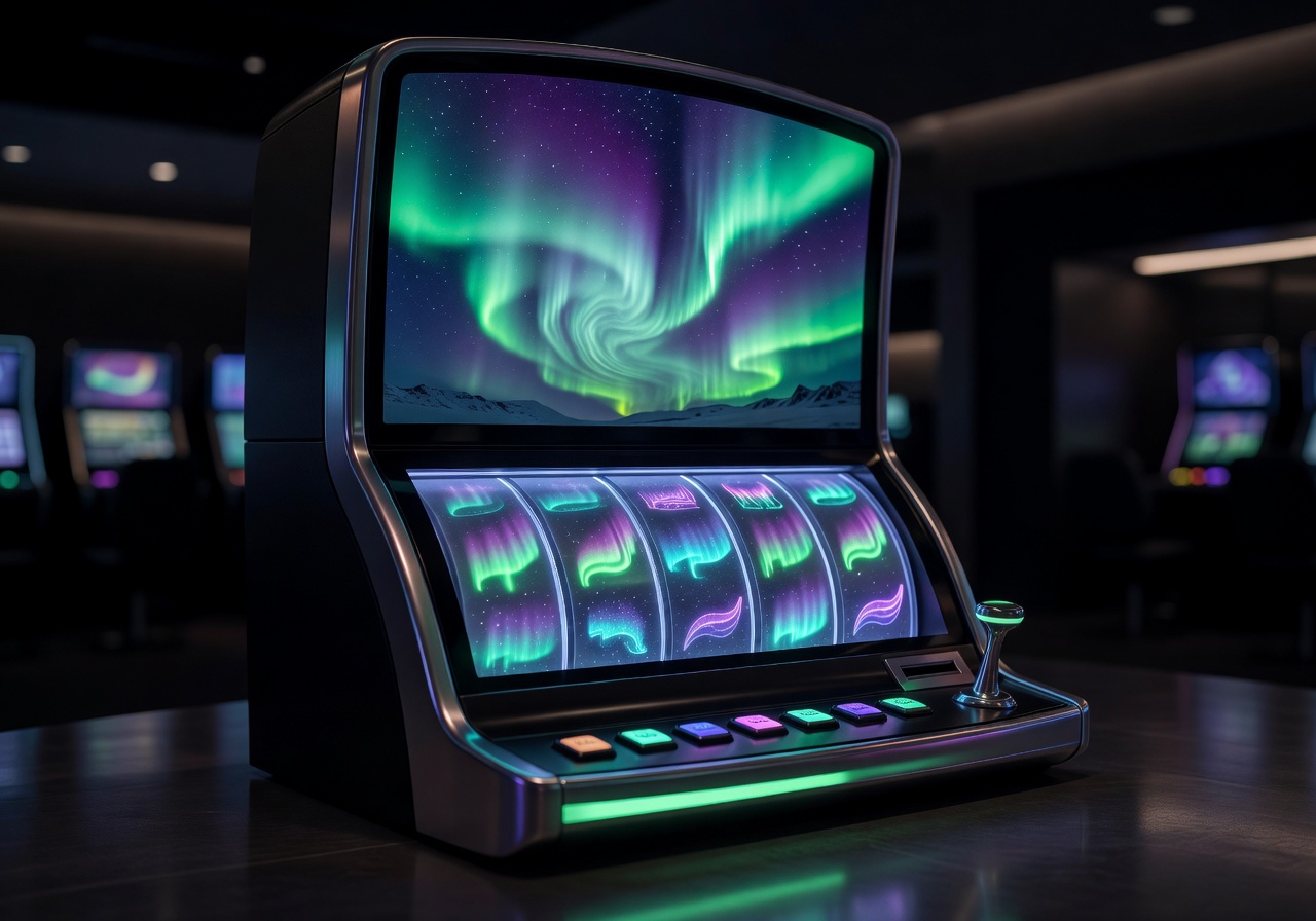 Aurora themed slot game machine