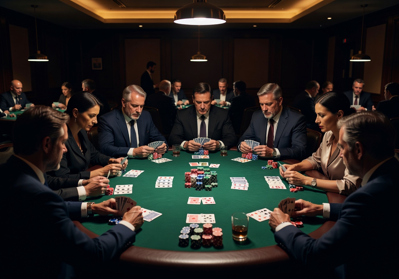 Poker tournament table