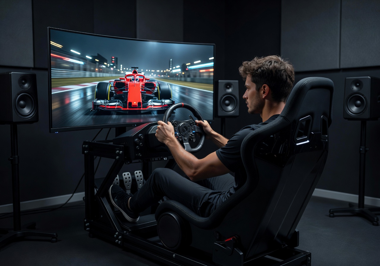 Racing simulator game